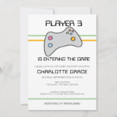 Invitation Le Lecteur De Jeu Vidéo Ordinateur Est Entré Dans (Devant)