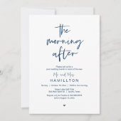 Invitation Le Lendemain, Brunch d'Après Mariage (Devant)