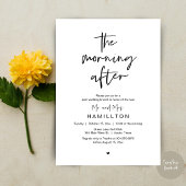 Invitation Le Lendemain, Brunch d'Après Mariage