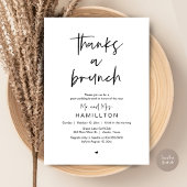 Invitation Le Lendemain, Brunch d'Après Mariage