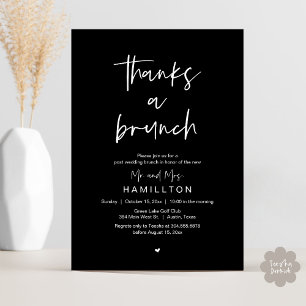 Invitation Le Lendemain, Brunch d'Après Mariage