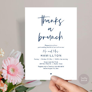 Invitation Le Lendemain, Brunch d'Après Mariage