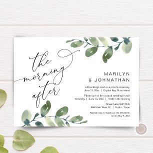 Invitation Le Lendemain, Brunch de Fuite, Verdure