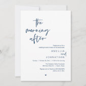 Invitation Le lendemain, brunch moderne après mariage (Devant)