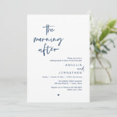 Invitation Le lendemain, brunch moderne après mariage (Debout devant)