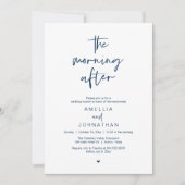 Invitation Le lendemain, brunch moderne d'après-mariage (Devant)