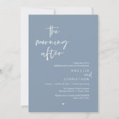 Invitation Le lendemain, brunch moderne d'après-mariage (Devant)