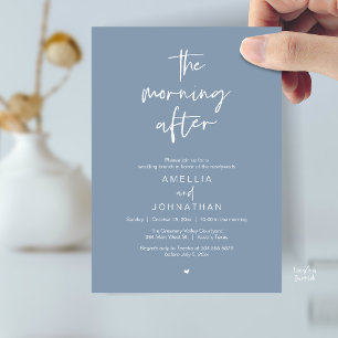 Invitation Le lendemain, brunch moderne d'après-mariage