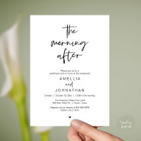 Le lendemain, brunch moderne d'après-mariage