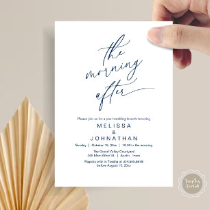 Invitation Le Lendemain, Brunch Romantique de Mariage