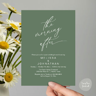 Invitation Le Lendemain, Brunch Romantique de Mariage