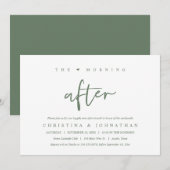 Invitation Le lendemain matin, Brunch Happily Ever After (Devant / Derrière)