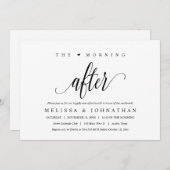 Invitation Le lendemain matin, Brunch Happily Ever After (Devant / Derrière)