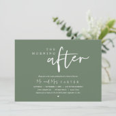Invitation Le lendemain matin, brunch post-mariage (Debout devant)