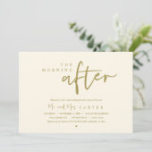 Invitation Le lendemain matin, brunch post-mariage (Debout devant)