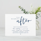 Invitation Le lendemain matin, brunch post-mariage (Debout devant)