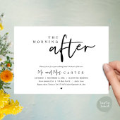 Invitation Le lendemain matin, brunch post-mariage