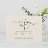 Invitation Le lendemain matin, brunch post-mariage (Debout devant)