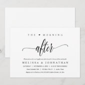 Invitation Le lendemain matin, Brunchtime et heureux pour tou (Devant / Derrière)