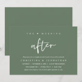 Invitation Le lendemain matin, Brunchtime heureux à jamais (Devant / Derrière)