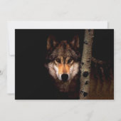 Invitation Le loup fantôme (Dos)