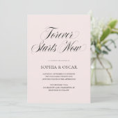 Invitation Le luxe pour toujours commence maintenant (Debout devant)