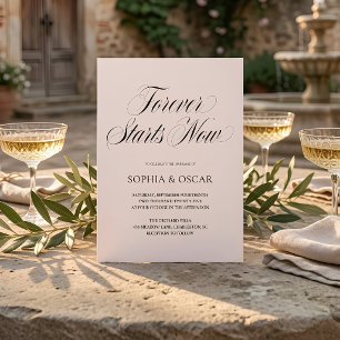 Invitation Le luxe pour toujours commence maintenant  