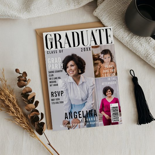 Invitation Le magazine tendance Graduate Couverture 3 Photo G