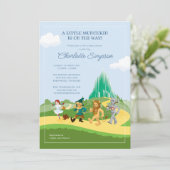 Invitation Le magicien de l'invitation de Baby shower Oz (Debout devant)