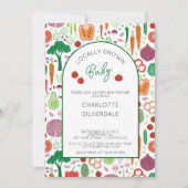 Invitation Le marché des agriculteurs Baby shower cultivé loc (Devant)