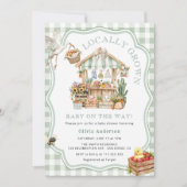 Invitation Le marché des agriculteurs Baby shower cultivé loc (Devant)