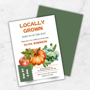 Invitation Le marché des agriculteurs Baby shower cultivé loc