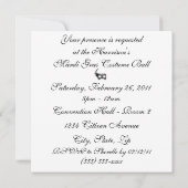 Invitation "Le Mardi Gras Ball 2011 de la ______" (Dos)