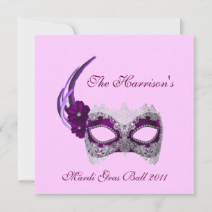 Invitation "Le Mardi Gras Ball 2011 de Mardi___" - Royal Purp