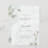 Invitation Le Mariage (Devant / Derrière)