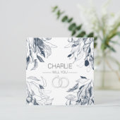 Invitation Le Mariage Bush 'Be My Ring Bearer ? ' (Debout devant)