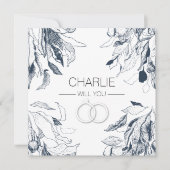 Invitation Le Mariage Bush 'Be My Ring Bearer ? ' (Devant)