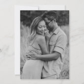 Invitation Le Mariage de Burnt Orange Photo Elegant (Dos)