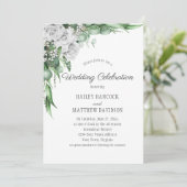 Invitation Le Mariage de la respiration de l'Eucalyptus blanc (Debout devant)