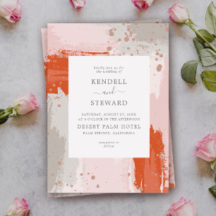 Invitation Le Mariage de l'Arist moderne lumineux abstrait él