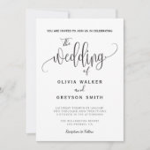 Invitation Le Mariage de l'invitation (Devant)