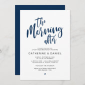 Invitation Le mariage de poste Brunch, le lendemain (Devant / Derrière)