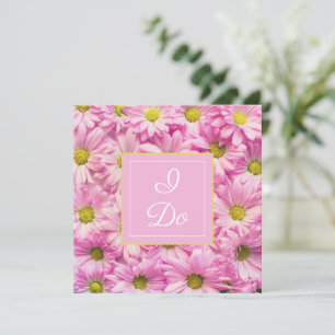 Invitation Le Mariage de Pretty Pink Daisy