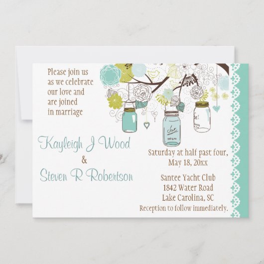 Invitation Le Mariage du rêve d'été d'Aqua (Devant)