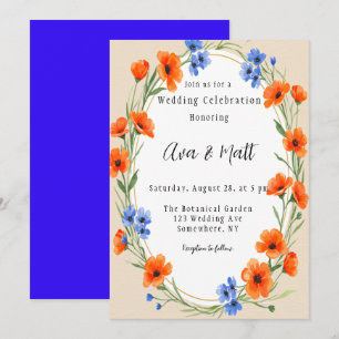 Invitation Le Mariage Fleur sauvage Embrace d'été