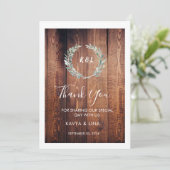 Invitation Le Mariage rustique de Kavya & Lina le 30 septembr (Debout devant)