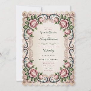 Invitation Le Mariage Tranquille Anne Elliot Vintage