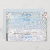 Invitation Le Mariage tropical fait cette plage Enregistrer l (Devant / Derrière)