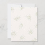 Invitation Le Mariage Tropical Imperial Bamboo Garden  (Dos)