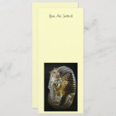 Invitation Le masque d'or de Tutankhamun (Devant / Derrière)